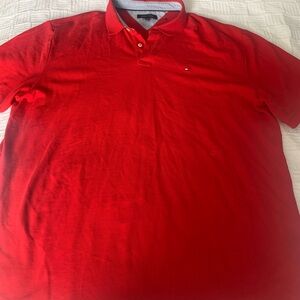 Tommy Hilfiger Red Polo Shirt Vibrant Style